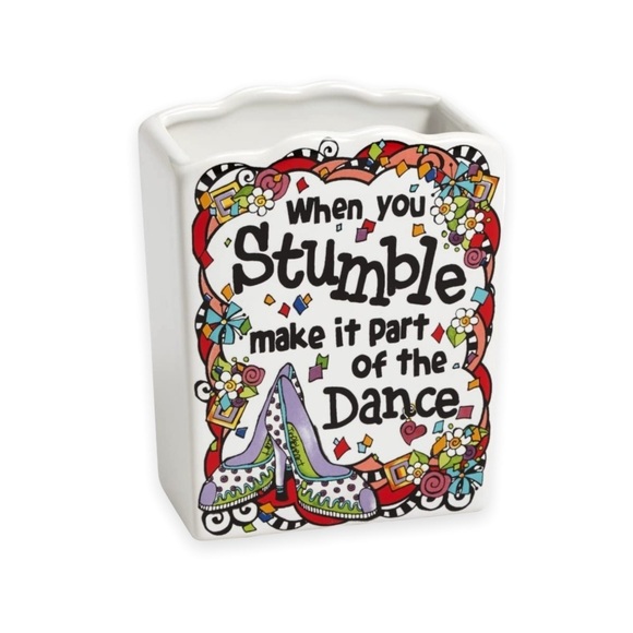 Enesco Suzy Toronto Stumble Catch All Holder Pencil Holder 4 in Motivation - Picture 1 of 10